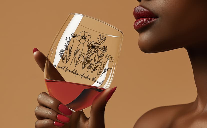 5 oz Scratch-Resistant Wine Glass, Dishwasher safe,Friendship Gifts for Women, Bestie Birthday Present Best Friend Birthday Gifts for Women,A Sweet Friendship Refreshes the Soul B0FHWDT7LB