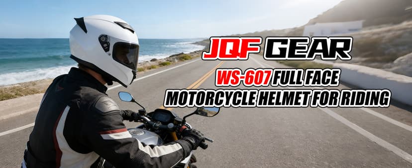 Full Face Motorcycle Helmet WS-607 DOT Approved Motorbike Racing Street Bike Helmets for Adults with Visor