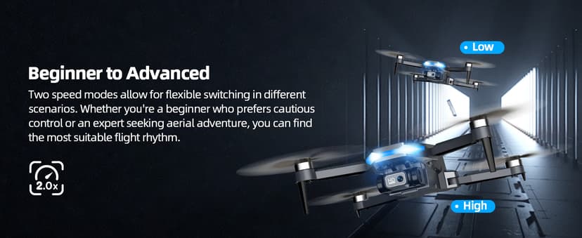 GPS Drone with Camera for Adults, 2K FPV Drone with 4.5" Screen Remote Controller, Brushless Motor, Auto Return, Follow Me, Tap Fly & Circle Fly, Long Flight Time Foldable Quadcopter for Beginners