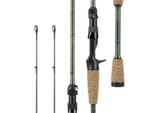 KastKing Spartacus II Fishing Rods - IM6 Graphite Blanks Casting & Spinning Rods, 2-Piece Rods with Extra Tip Section, PTS Power Transition System, KastFlex Technology, Rubber Cork Handle