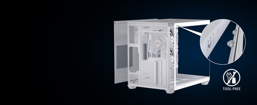 MUSETEX ATX PC Case, 3 x 120mm Fans Pre-Installed, 360MM RAD Support, 270° Full View Tempered Glass Gaming PC Case with Type-C, Mid Tower ATX Computer Case, Black, Y6