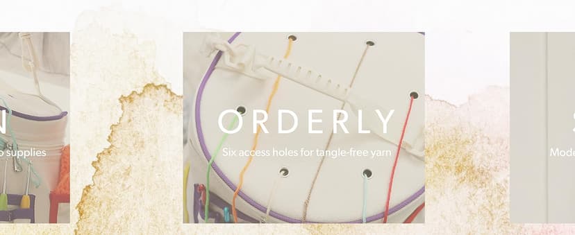 Hearth & Harbor Crochet Bag Organizer – Durable Knitting Bag, Yarn Organizer for Crochet Accessories and Supplies, Canvas Yarn Bag, Crochet Organizer with Accessories Case, Yarn Storage Organizer