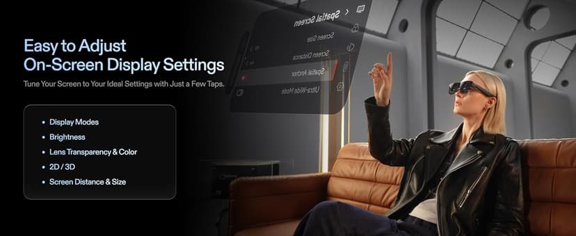 XREAL One Pro AR Glasses with X1 Chip, Native 3 DoF, X-Prism Optics, 3D Mode, 57°FOV 171" 120Hz FHD Display, XR Glasses for iPhone 17/16, Steam Deck, ROG, Mac, PC, Android & iOS M (IPD 57-66mm)