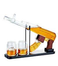 Kollea Birthday Gifts for Men Dad, Galaxy Spaceship Whiskey Decanter Sets for Men, Spacecraft Limited Edition, 2 Funny Shot Glasses, Unique Guys Brother Gift Idea, Liquor Decanter for Bar, Anniversary