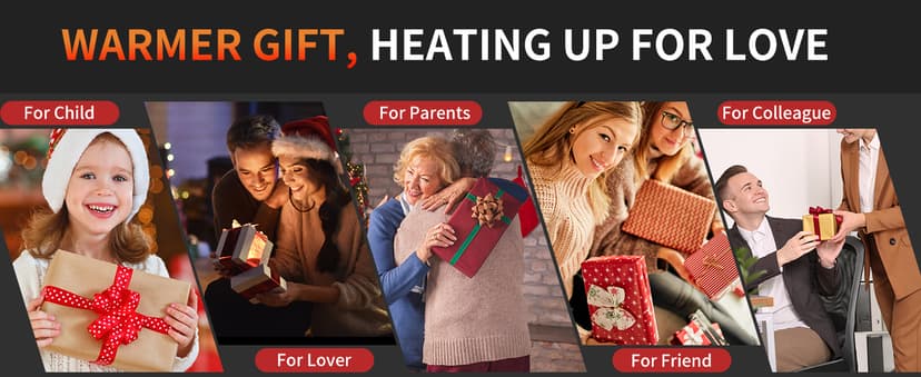 Hand Warmers Rechargeable, 2 Pack Electric Hand Warmer, Reusable Portable Pocket Heater USB Handwarmers, Gifts for Men, Women, Indoor, Outdoor, Hiking, Skiing, Camping, Hunting Accessories