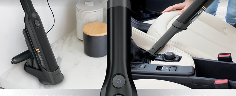 Shark WANDVAC Cordless Hand Vac, Lightweight, Versatile and Portable at 1.4 lbs., Powerful Suction for Pet Hair, Charging Dock, One-Touch Empty for Car & Home, Duster Crevice Tool, Black, WV201BK