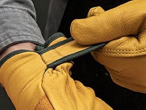 toolant Winter Leather Work Gloves, Warm 3M Thinsulate Lining for Cold Weather Work, Thermal Insulated Gloves
