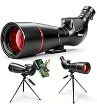 12x42 UHD Binoculars for Adults High Powered Waterproof Large View with Clear Vision & Compact Binocular Essentials for Hunting Camping Cruise Travel Bird Watching Sports