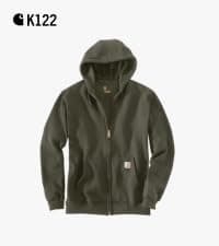 Carhartt Men's Midweight Signature Sleeve Logo Hooded Sweatshirt