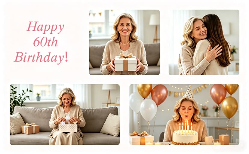 60th Birthday Gifts for Women Throw Blanket 60"x50", Best Gifts for 60 Year Old Woman, 60th Birthday Gift Ideas, 1966 Birthday Gift for Women, 60 Year Old Party Favors/Decorations for Woman B0CQR5HB89