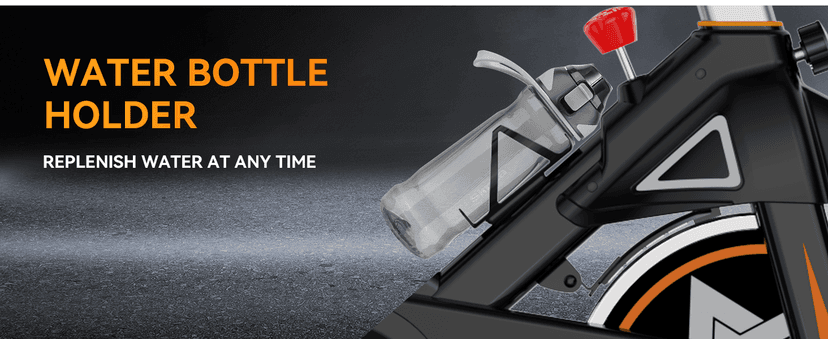 POOBOO Exercise Bike, Stationary Bike for Home Gym, Indoor Cycling Bike w/Comfortable Seat Cushion & Tablet Mount, Silent Belt Drive Indoor Bike for Cardio Workout