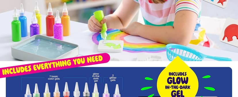 Dan&Darci Aqua Fairy Water Gel Kit for Kids - Craft for Kids - Magic Elf Toy Kits - Waters Pets - DIY Squishy Maker - Make Your Own Squishies Toys Crafts for Boys & Girls Ages 6-12