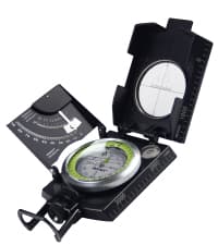 AOFAR Military Compass,AF-4580 Lensatic Sighting, Waterproof and Shakeproof with Map Measurer Distance Calculator, Pouch for Camping, Hiking