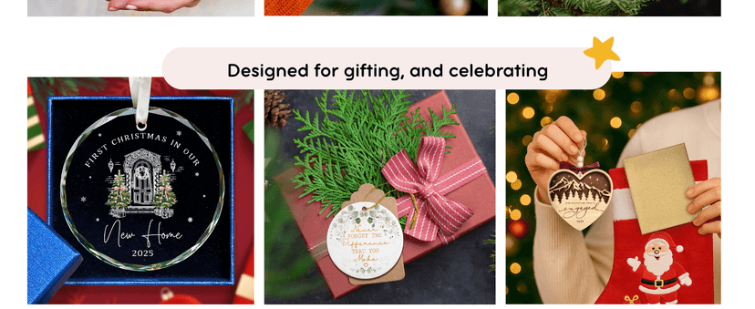 Engagement Gifts for Couples - Gifts for Newly Engaged Couples - Engagement Gift for Her, Bride to Be, Couple - Just Engaged Gift for Friends, Women, Fiance - Wood Christmas Ornament 2025