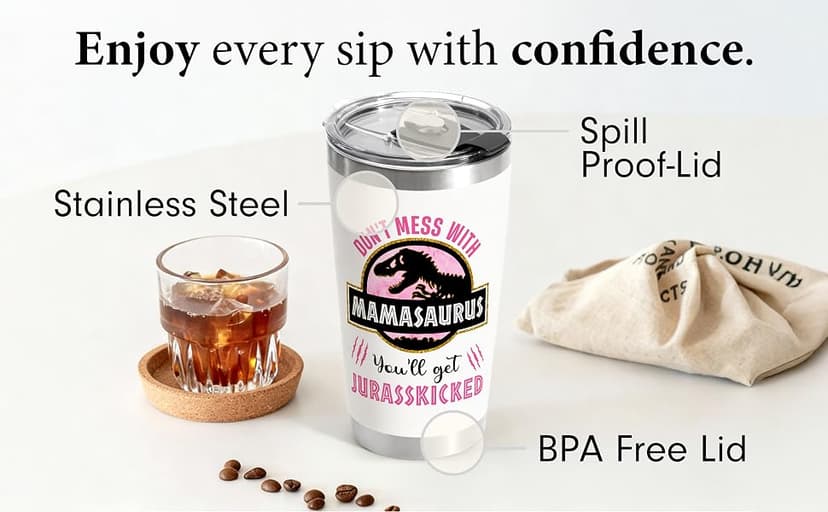 Gifts for Mom from Daughter, Son for Christmas, Mothers Day, Birthday - Mom Christmas Gift - Birthday Gifts for Moms, Happy Birthdays Moms - Best Mother Tumbler 20Oz Stainless Steel Coffee Cup B0GD5SZXVZ
