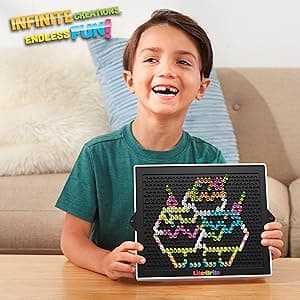 Lite Brite Classic, Favorite Retro Toy - Create Art with Light, STEM, Educational Learning, Holiday, Birthday, Gift, Boys, Kid, Toddler, Girls Age 4+