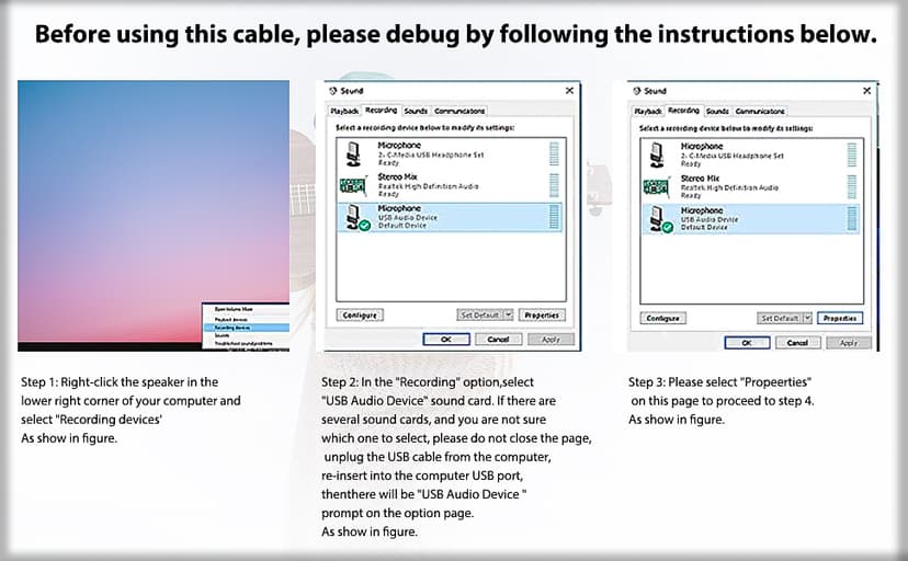 YESPURE USB Guitar Cable 10Ft,USB Guitar Interface Male to 6.35mm 1/4 inch Gold-Plated TS Mono Plug,Nylon Braid Recording Cable Compatible with Windows Mac OS for Guitar,Bass,Microphones,and More