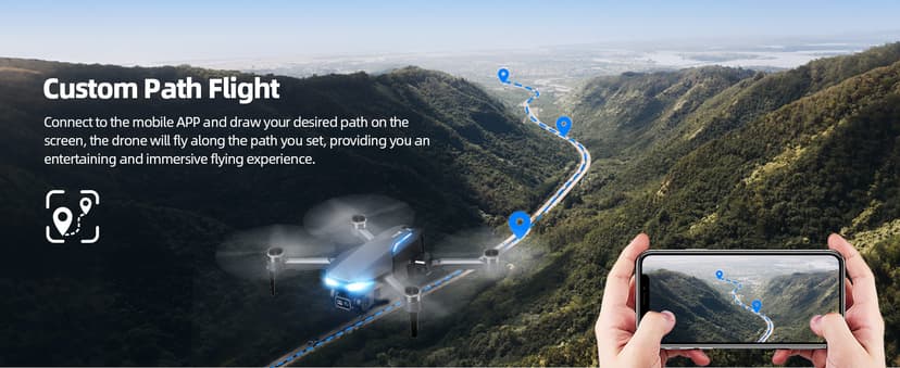 GPS Drone with Camera for Adults, 2K FPV Drone with 4.5" Screen Remote Controller, Brushless Motor, Auto Return, Follow Me, Tap Fly & Circle Fly, Long Flight Time Foldable Quadcopter for Beginners