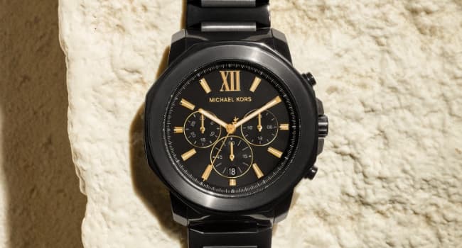 Michael Kors Oversized Slim Runway Men's Watch, Stainless Steel Watch for Men