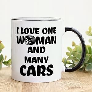 Funny Gifts for Car Lover, Car Guy Coffee Mug, Valentine's Day Birthday Christmas Mug Gifts for Mechanic Husband Boyfriend Him, Gearhead Tea Cup 11 OZ B0DF7NW26D
