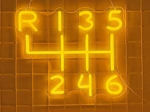 Check Engine Light Neon Sign for Man Cave Decor, LED Garage Wall Art, Funny Gifts for Dad & Car Guys, Man Cave Auto Repair Shop Mechanics Workshop Sign, USB Powered(15.7x11.8in,Yellow) B0BK972XV2
