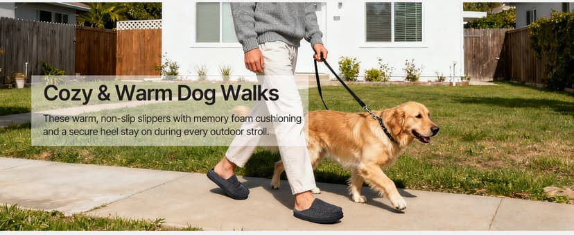 ATHMILE Mens Moccasins House Slippers Slip-on House Shoes with Warm Furry Faux Fur Cotton-Blend High-Density Memory Foam Non-Slip Sole for Indoor Outdoor