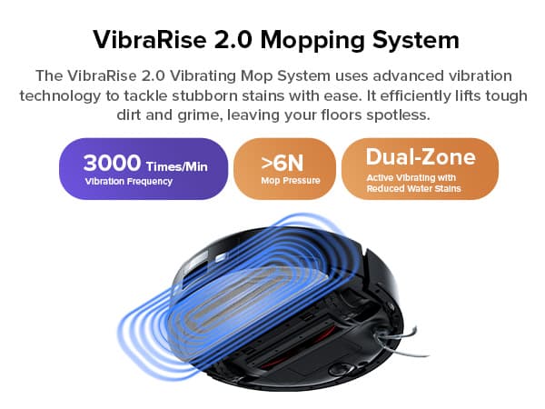 roborock Q10 S5+ Robot Vacuum and Mop, 10,000Pa Suction, Upgraded from Q8 max+, 70 Days Self-Emptying, Obstacle Avoidance, Sonic Mopping, Dual Anti-Tangle Design, Auto Mop Lifting, Ideal for Pet Hair