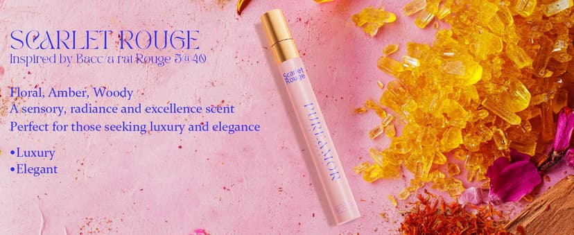 Pheromones Perfumes for Women, 4-pack Giftbox Perfume Set, Amber Vanilla, Saffron Amber, Woody Citrus, Spicy Sandalwood, 1.64fl. Enhanced Scents Pheromone Cologne for Men&Women,Travel Size Perfumes