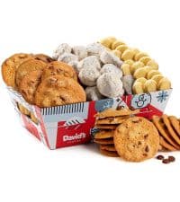David’s Cookies Holiday Cookies and Brownies Gift Basket Crate - Deliciously Flavored Assorted Cookies and Brownies in a Christmas Snack Box Gift Crate - Gourmet Holiday Food Gift Basket for Sharing