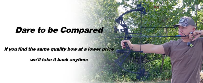 Sanlida Dragon X7 Ready to Hunt Compound Bow Package for Adults, Archery Compound Bow and Arrow Set, 0-70 Lbs Draw Weight, No Bow Press Needed, RH Only, Limited Life-time Warranty