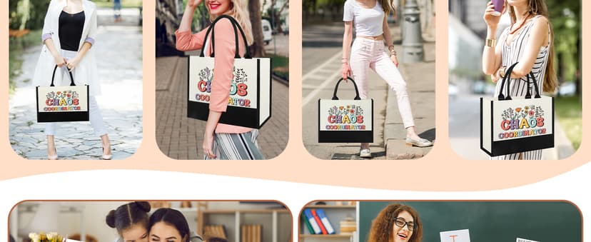 Chaos Coordinator Tote Bag Gifts for Women, Thank you Appreciation Gifts for Coworkers Boss Lady Manager Supervisor Wedding Planner Secretary Administrator Idea for Birthday Christmas