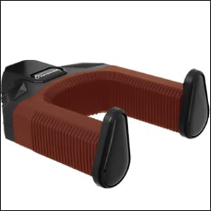 Onmiwod Guitar Wall Mount, Auto Lock Black Walnut Wood Guitar Hanger, Guitar Wall Hangers, Guitar Holder Hook Wall Stand for Classical, Acoustic, Electric Guitar, Bass, Gift for Guitar Player