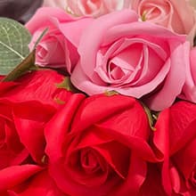 EIGHTOWN Roses Bouquet Artificial Flower - Preserved Red Rose Flowers with Love Necklace for Her - Unique Gifts Valentine's Day, Mother's Day, Thanksgiving, Birthday, Anniversary