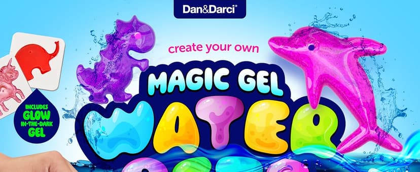 Dan&Darci Aqua Fairy Water Gel Kit for Kids - Craft for Kids - Magic Elf Toy Kits - Waters Pets - DIY Squishy Maker - Make Your Own Squishies Toys Crafts for Boys & Girls Ages 6-12