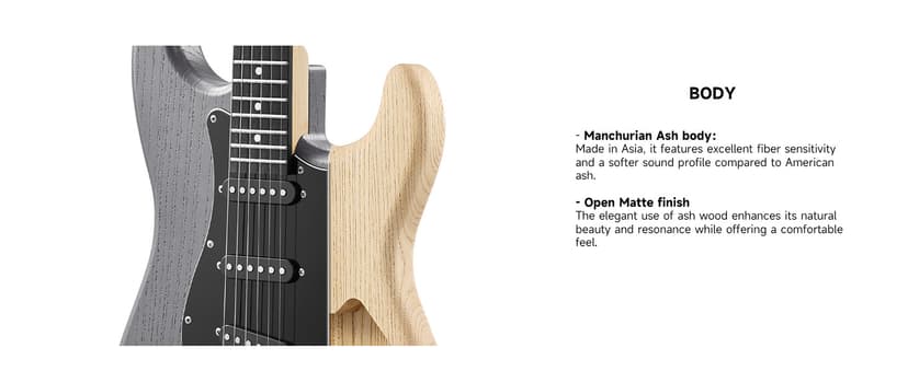 DONNER DST-80 Electric Guitar 39” Beginner Electric Guitar Kit with Amp, Classic SSS Pickup Complete with Gig Bag, Tuner, Capo, Strap, Picks, and Free Online Lessons