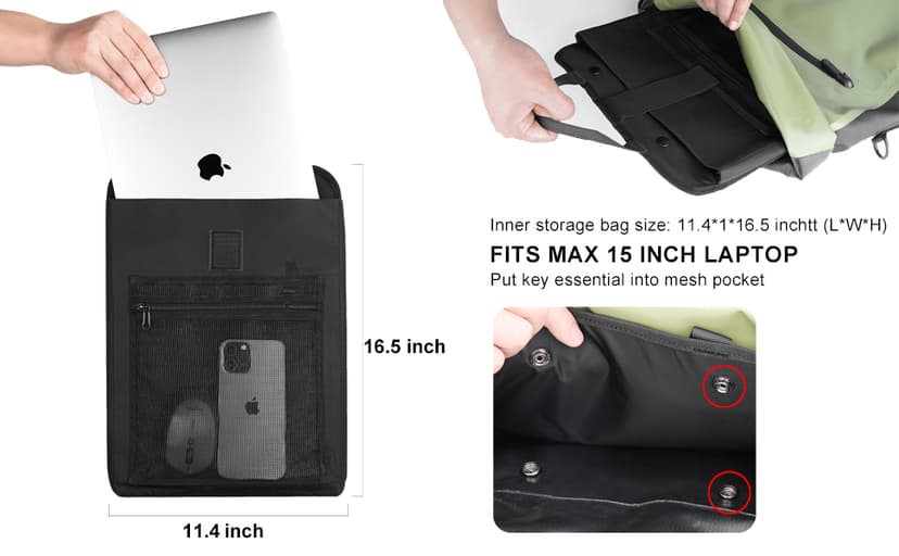 Rhinowalk Bike Pannier Bag Waterproof 22L Bicycle Rear Rack Trunk Bag for Cycling Bicycling Traveling Riding