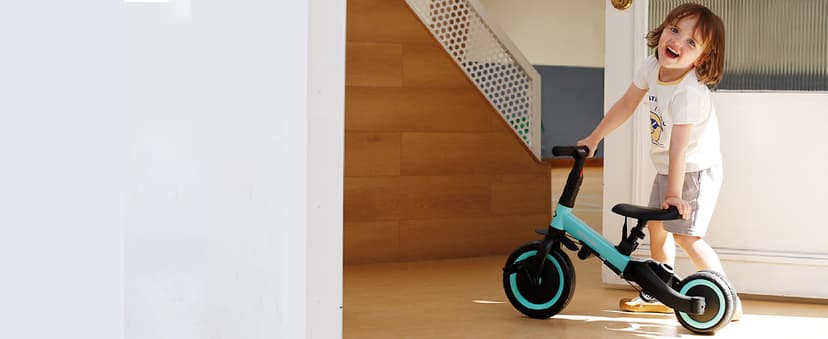 Toddler Trike with Push Handle Lets Parents Steer and Converts to Balance Bike, Fun Outdoor Toy for Boys and Girls, Blue newyoo TR007 5-in-1 Tricycle for Toddlers 1-3, Toddler Bike, Birthday Gift B0B9LCT9B7