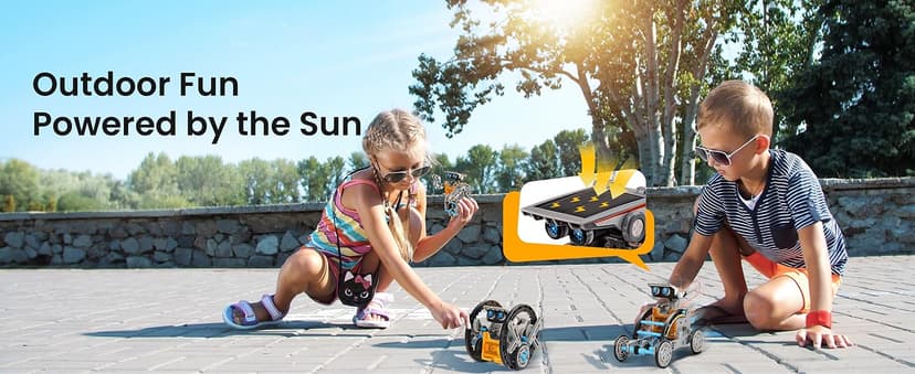 Sillbird 12-in-1 Solar Robot Building Kit STEM Gift for Boys Aged 8-13, DIY Science Educational Robotic Toys for Kids Teens Birthday, Powered by The Sun with 190 Pieces