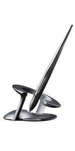 novium Hoverpen Interstellar - Space Black, Ballpoint Pen, Unique Conversational Starter, Premium Futuristic Design, Precision Flow Ink, Schmidt Ballpoint Cartridges