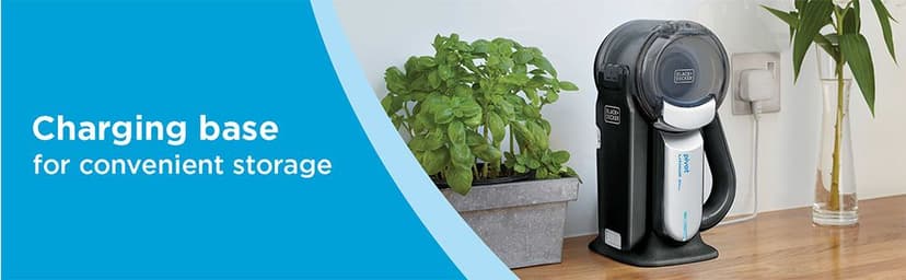 BLACK+DECKER dust buster PIVOT VAC Handheld Vacuum Cordless, Car Vacuum Portable Rechargeable, Extendible Crevice Tool and 200 Degree Pivoting Nozzle, Strong Suction, Lightweight (BDH2000PL)