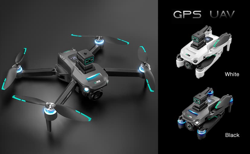 4K GPS Drone with Camera for Adults - 5G Remote Controller with 5.9 Inch Screen,Under 249g,Obstacle Avoidance, 60 Min Flight, Foldable Drone for Adults Beginners.(white)