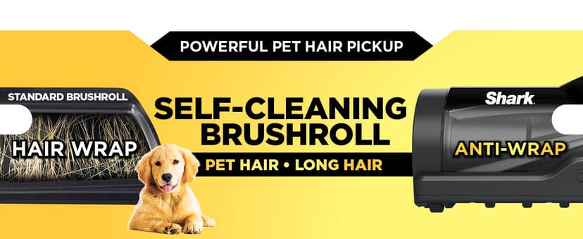 Shark ZU102 Rotator Pet Upright Vacuum with PowerFins HairPro & Odor Neutralizer Technology, Charcoal, 2.9 L Dust Cup