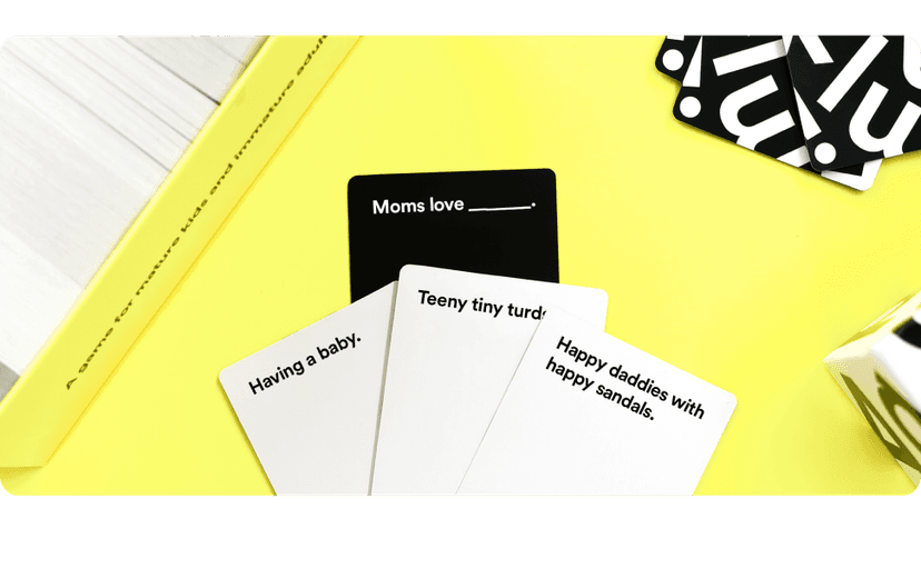 Cards Against Humanity: Family Edition • Ages 8+ • A party game for mature kids and immature adults