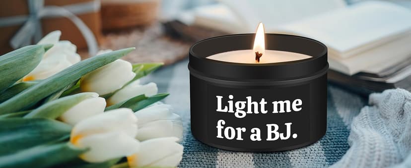 Gifts for Him Boyfriend Husband Funny Anniversary Wedding Birthday Gifts for Men Naughty Engagement Gift for Couples Husband Boyfriend Birthday Gift Ideas, Unique Romantic Lavender Candle for Men