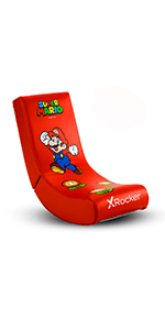 X Rocker Video Gaming Floor Rocker Chair, Built-in Audio, Foldable, for Gamers, Bedroom, or Game Room for Boys, Girls, Teens 5-17, Gifts for Gamers