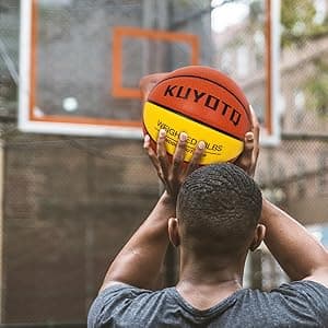 KUYOTQ 3LBS/3.3LBS/2.2LBS/ 29.5/28.5" Weighted Basketball Composite Indoor Outdoor Heavy Trainer Basketball for Improving Ball Handling Dribbling Passing and Rebounding Skill (deflated, Size 7/6)
