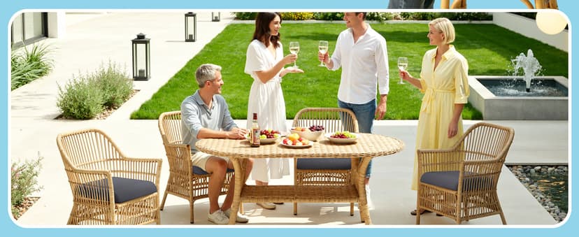 TasticTotes 19 x 19 x 3 Inch Patio Chair Cushions - Set of 2, Waterproof Outdoor Seat Cushions with Adjustable Straps and Handles, Fade-Resistant Chair Pads for Outdoor Furniture, Garden, Beach, Grey