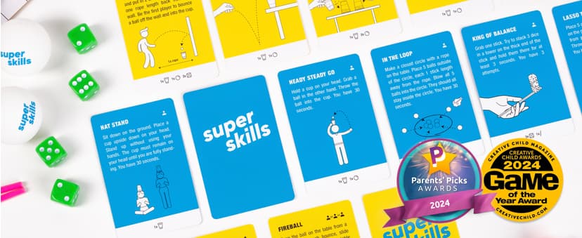 Super Skills - Action Game for Competitive People - Beat Your Friends at 120 Challenges - Fun Group Activity for Family Night or Party with Kids, Teen