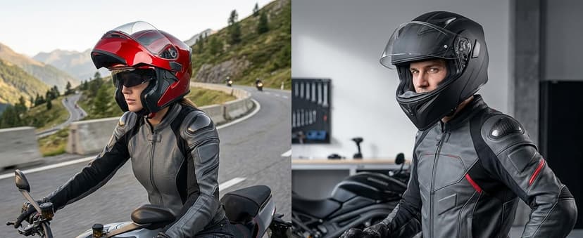 Bluetooth Motorcycle Helmets DOT Approved, Flip-Up Full Face Modular Helmet with Dual Visors, Noise Cancelling Dual Speakers for Adults