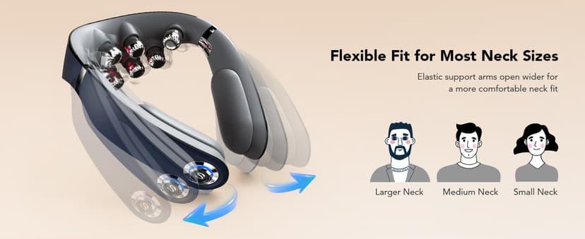 HSA Eligible Heat and Vibration Cordless Travel Massager, Birthday Gifts Foldable Neck Massager for Office Home Car Travel SKG FSA G7 Pro Fold Neck Massager for Strain Relief Deep Tissue B0CR5YHBVC